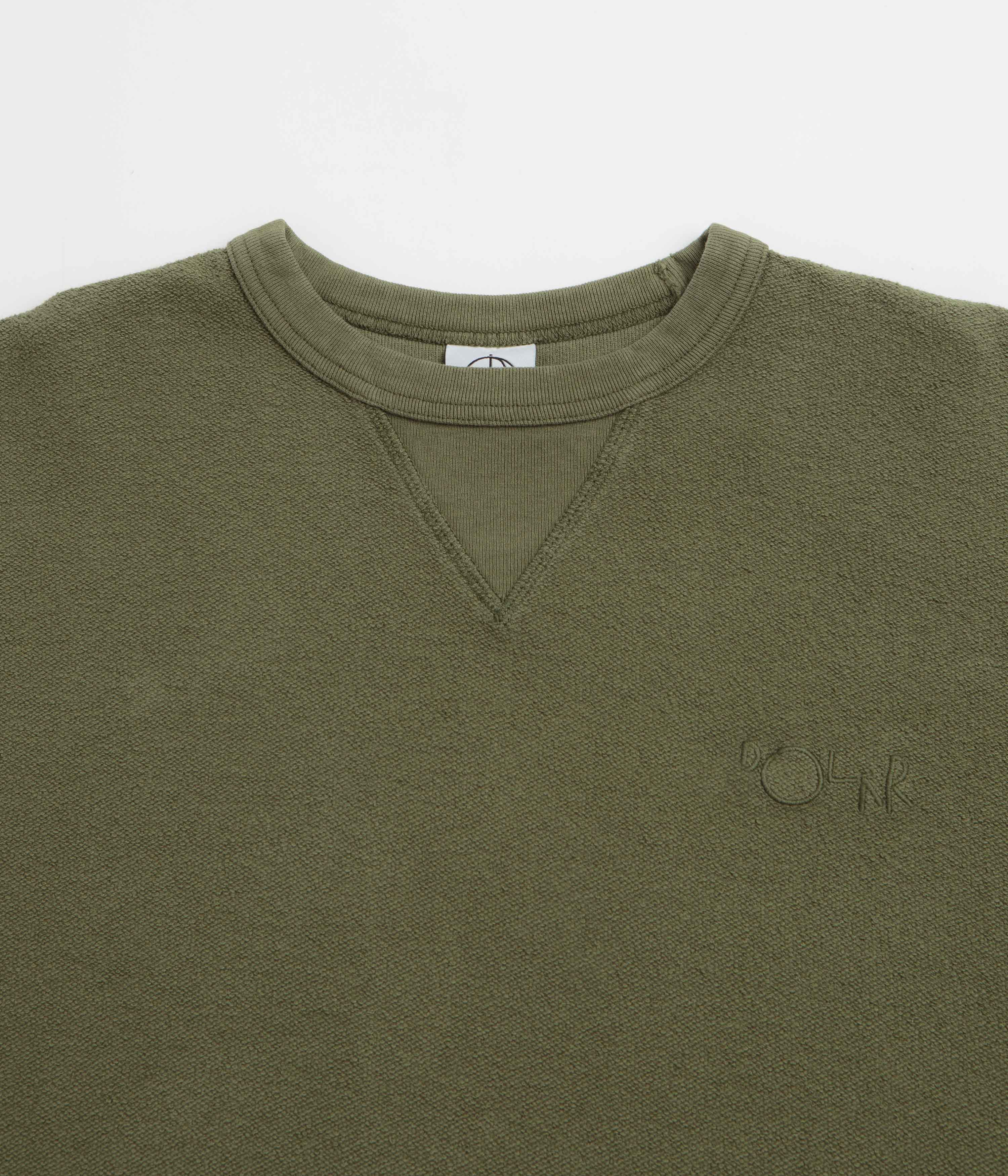 Polar Reversed Crewneck Sweatshirt - Army Green