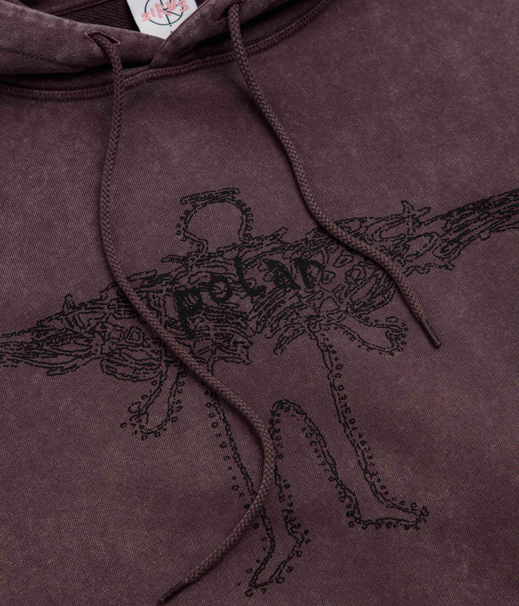 Polar Soul Acid Frank Hoodie - Bordeaux