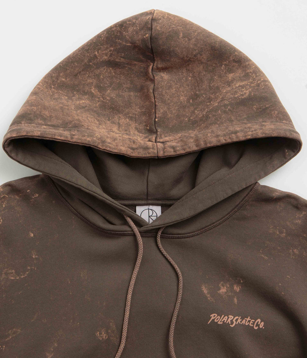 Polar Surf Logo Acid Frank Hoodie - Brown