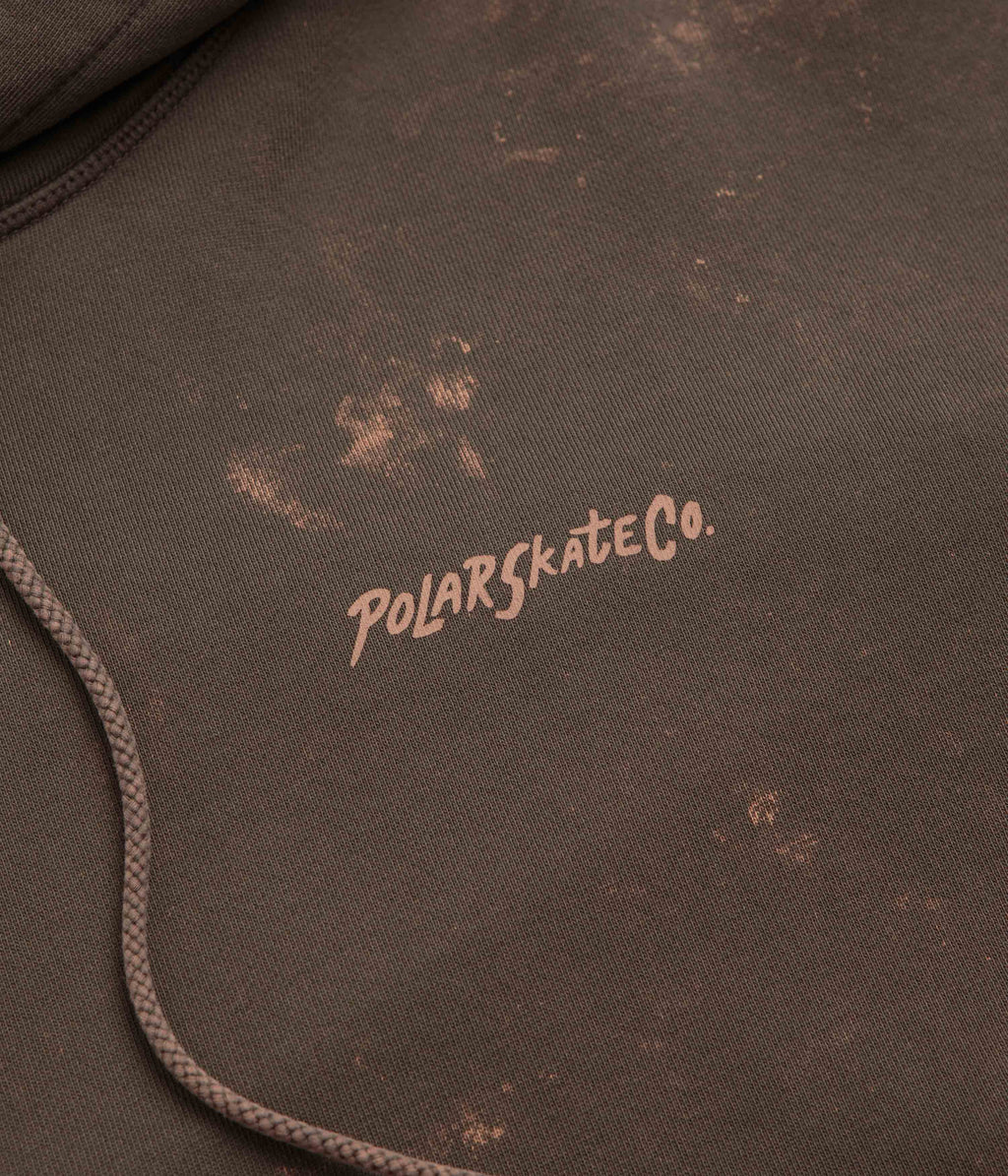 Polar Surf Logo Acid Frank Hoodie - Brown
