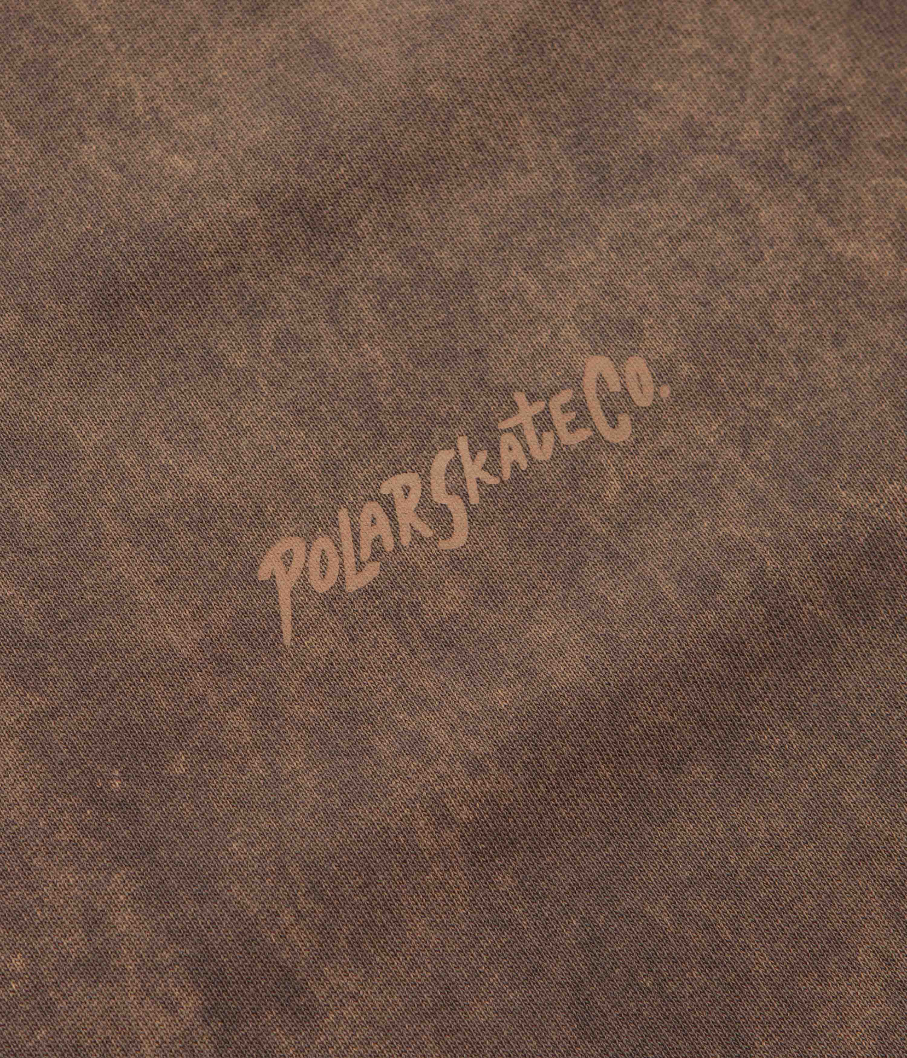 Polar Surf Logo Acid T-Shirt - Brown