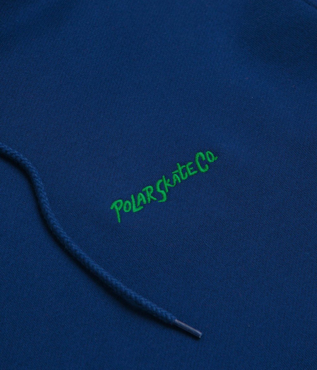 Polar Surf Logo Dave Hoodie - Deep Royal Blue