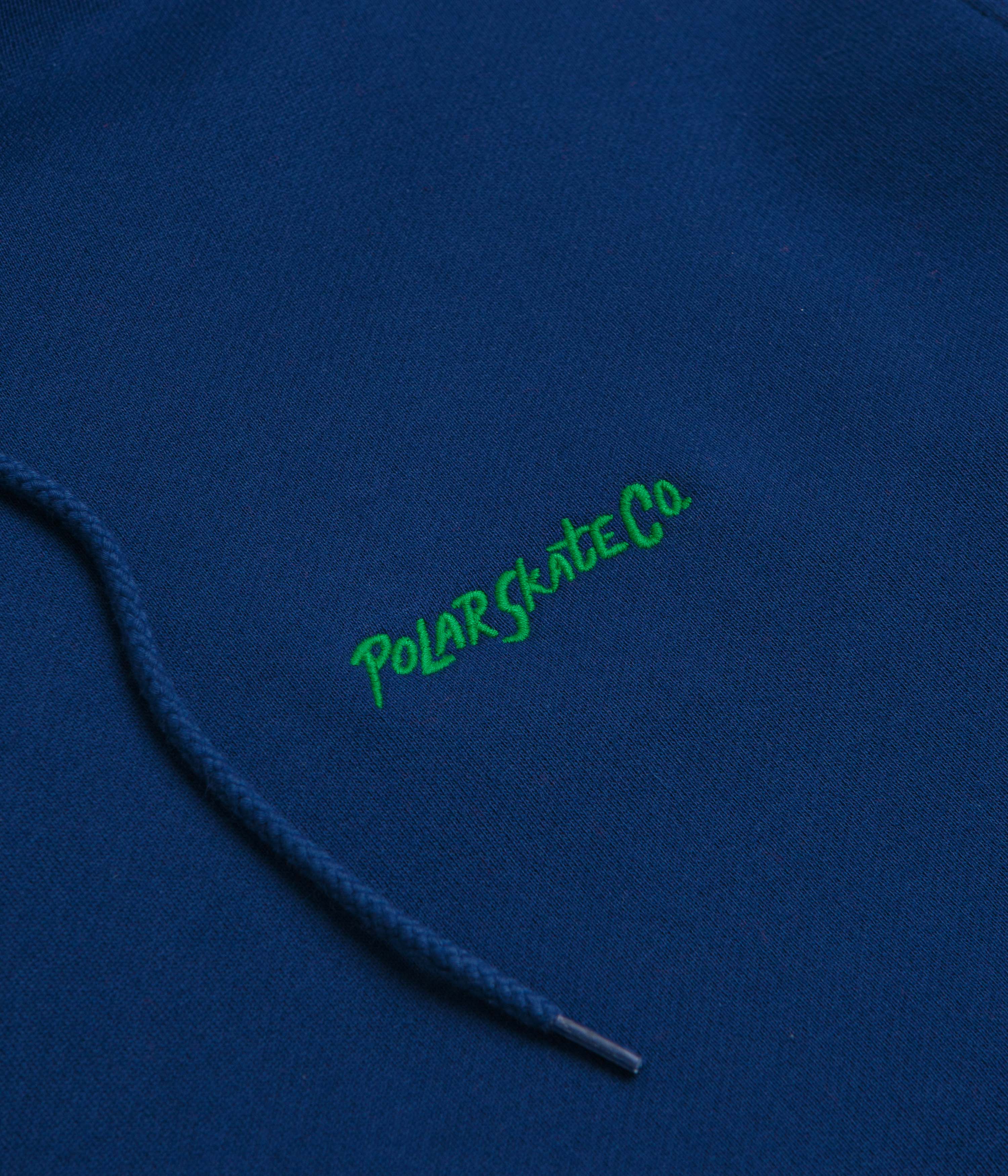 Polar Surf Logo Dave Hoodie - Deep Royal Blue