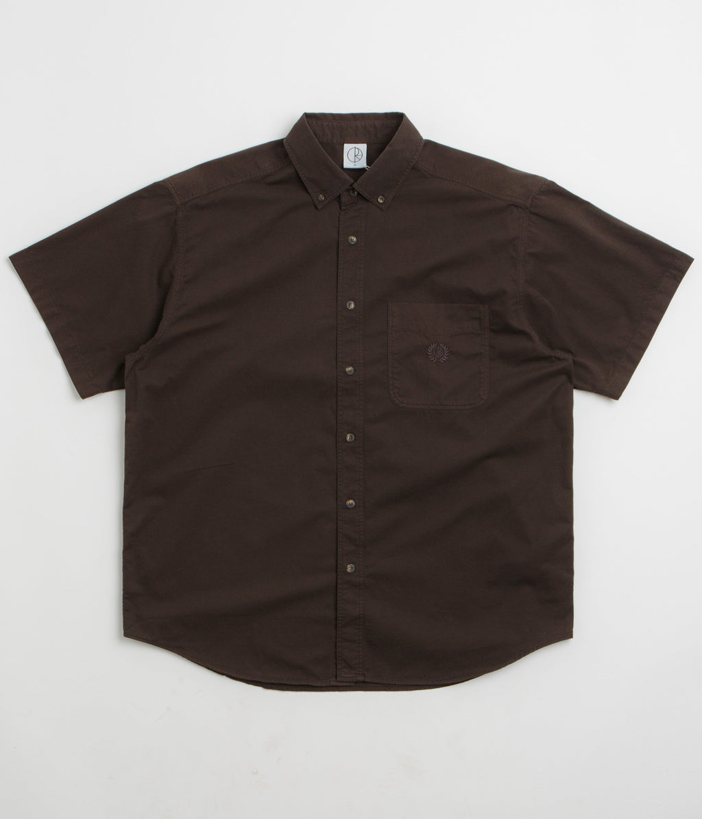 Polar Ted Short Sleeve Shirt - Chocolate