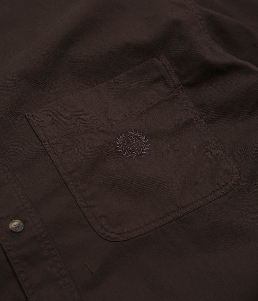 Polar Ted Short Sleeve Shirt - Chocolate