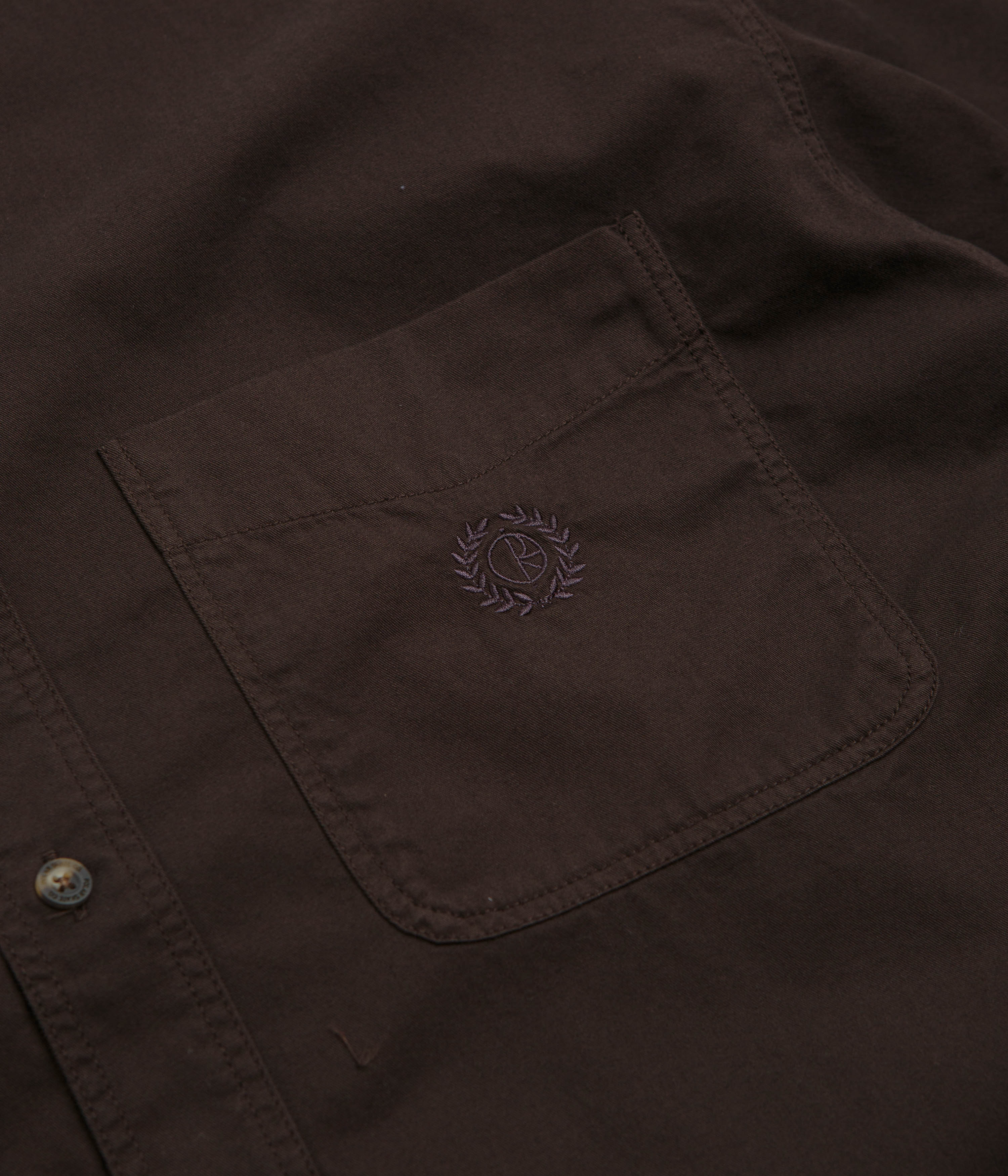 Polar Ted Short Sleeve Shirt - Chocolate