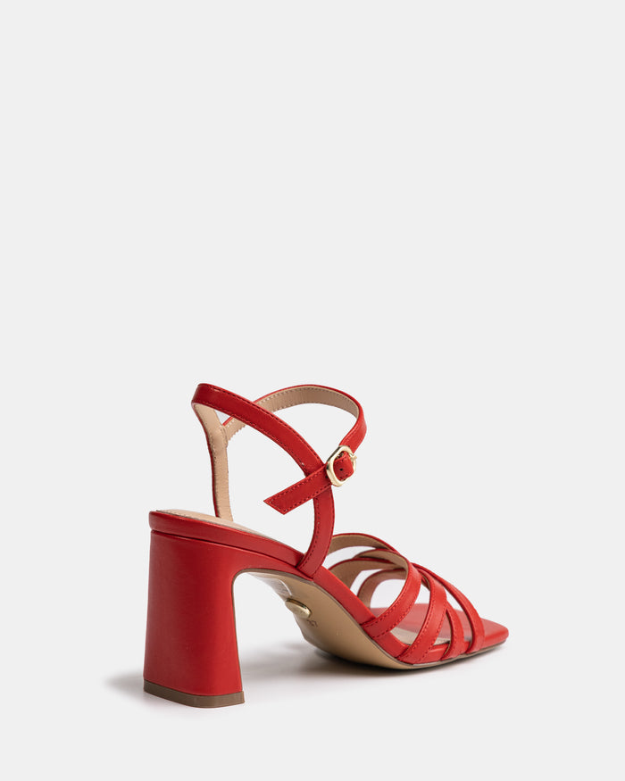 Ponaro Glazed Cherry Leather Slim Heel
