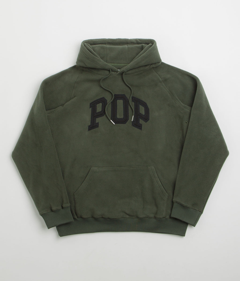 Pop Trading Company Arch Hoodie - Duffel Green