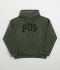 Pop Trading Company Arch Hoodie - Duffel Green