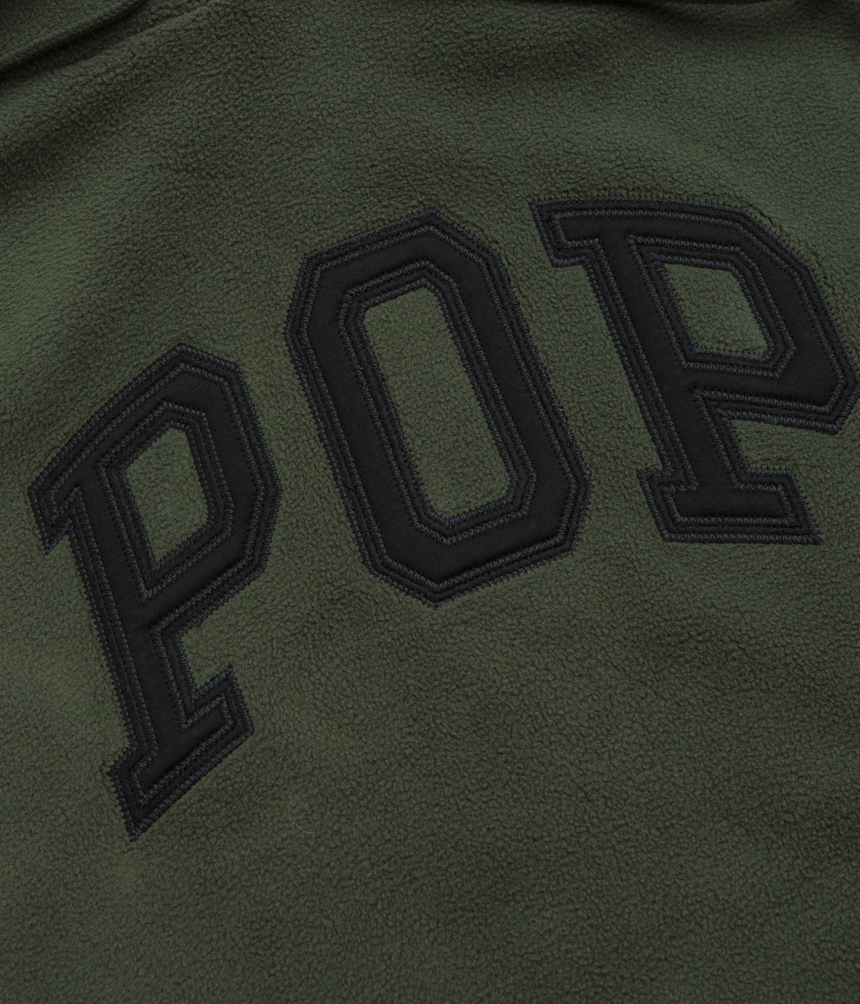 Pop Trading Company Arch Hoodie - Duffel Green