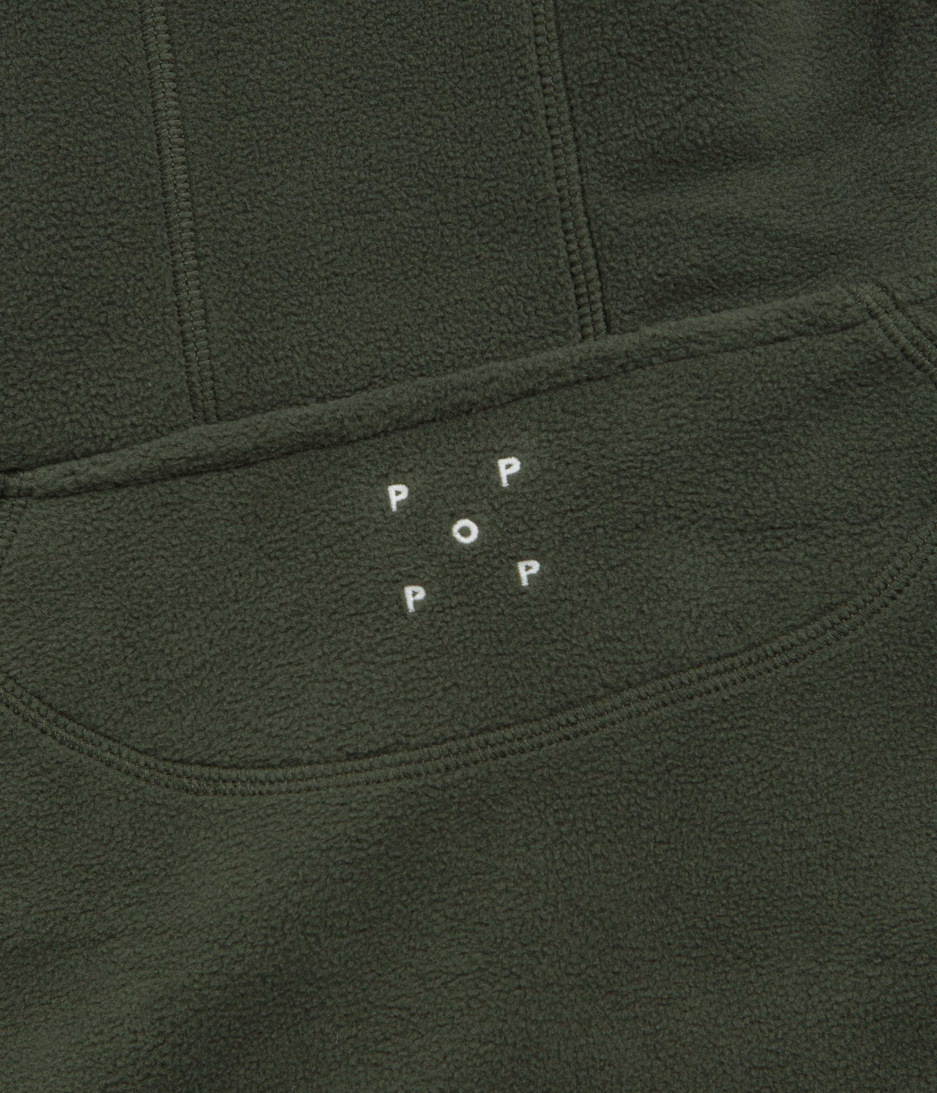 Pop Trading Company Arch Hoodie - Duffel Green