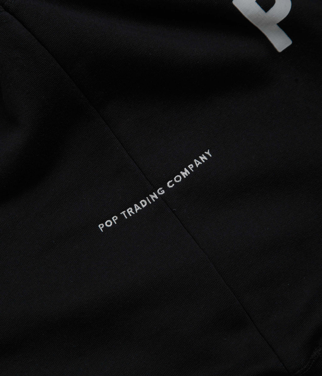 Pop Trading Company Logo Crewneck Sweatshirt - Black / White