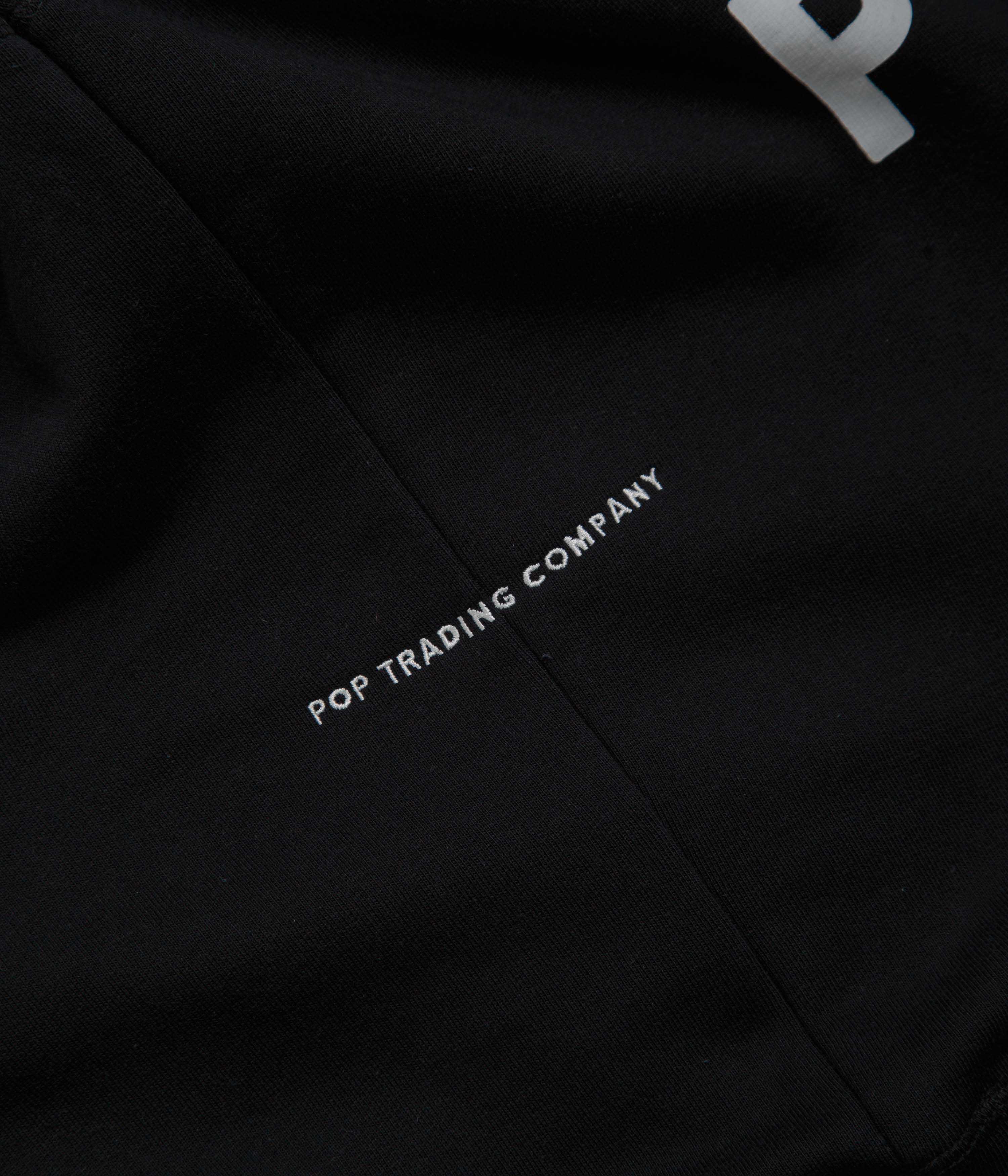 Pop Trading Company Logo Crewneck Sweatshirt - Black / White