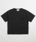 Purple Mountain Observatory Waffle Crew T-Shirt - Black