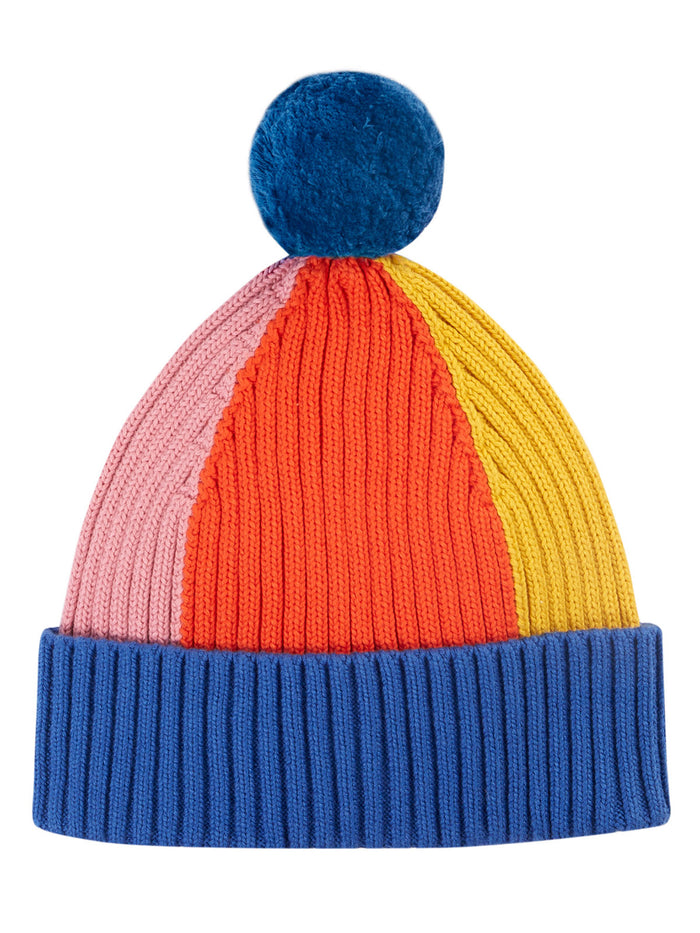 Rainbow Rib Bobble Hat