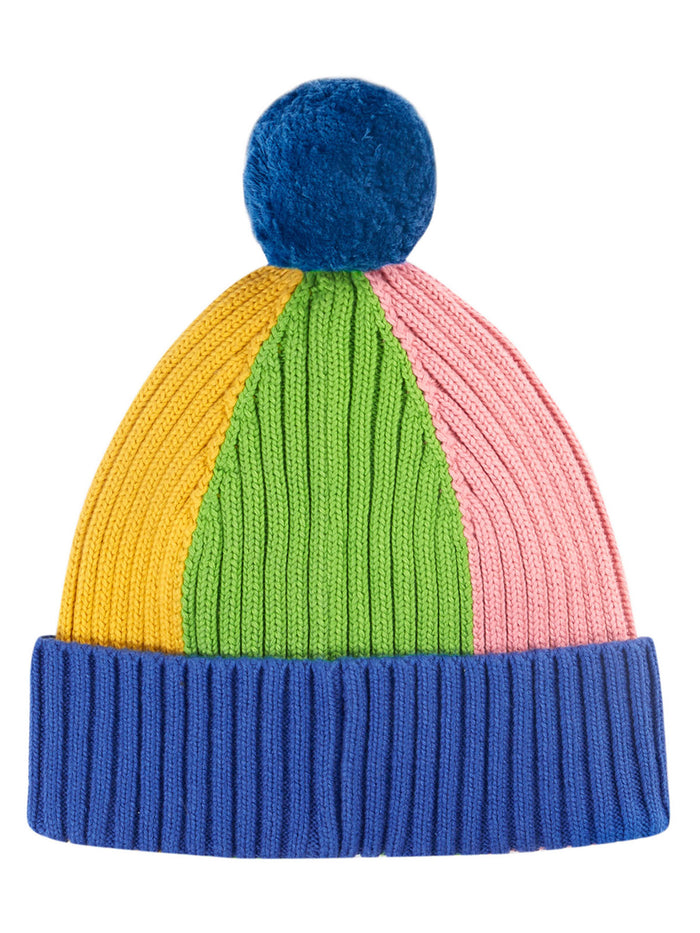 Rainbow Rib Bobble Hat