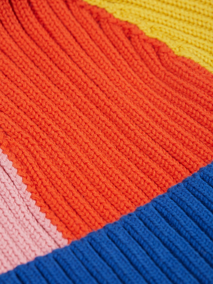 Rainbow Rib Bobble Hat