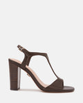 Rinn Ebony Leather Block Heel