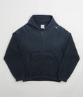 ROA Bee Sun Faded Zip Up Hoodie - Navy