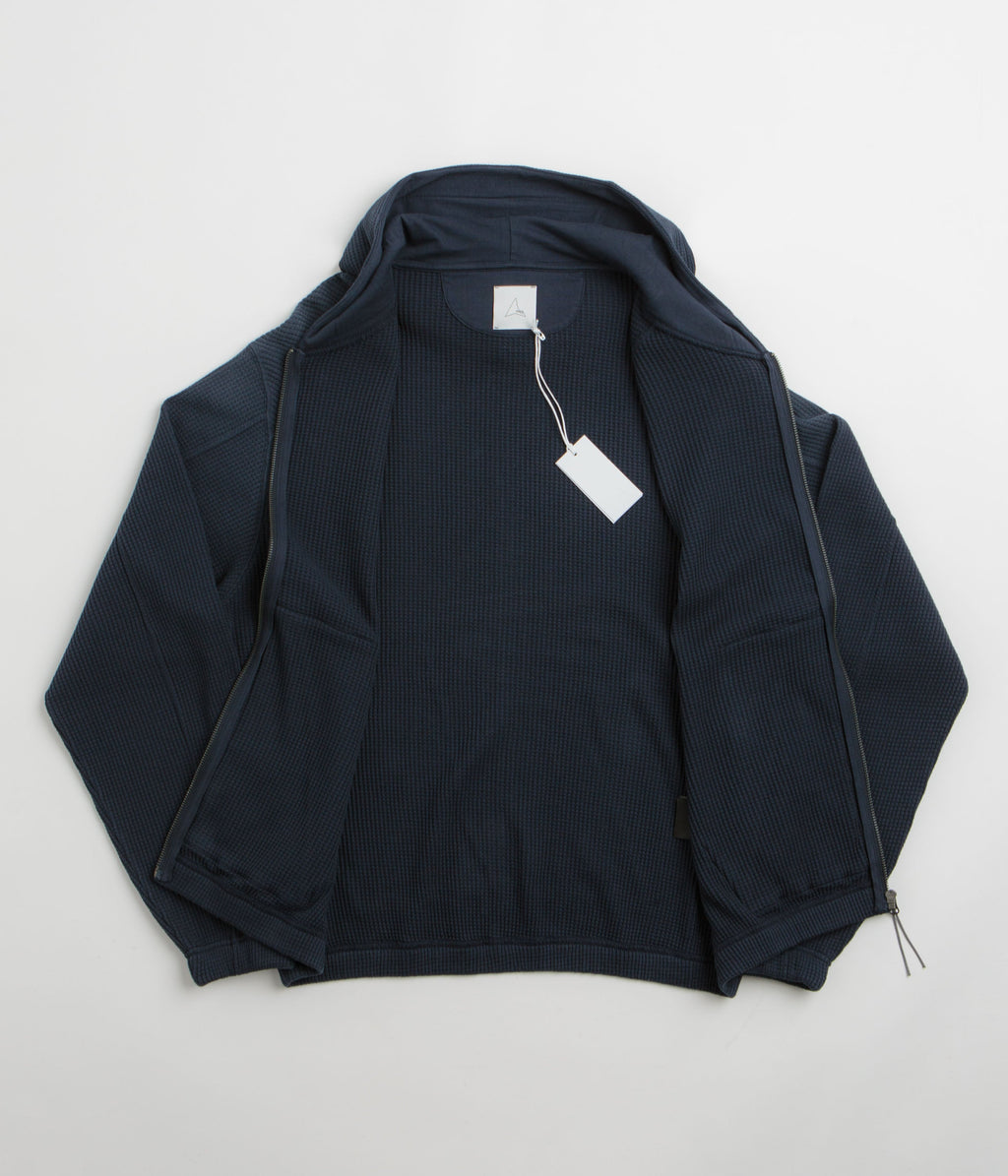 ROA Bee Sun Faded Zip Up Hoodie - Navy