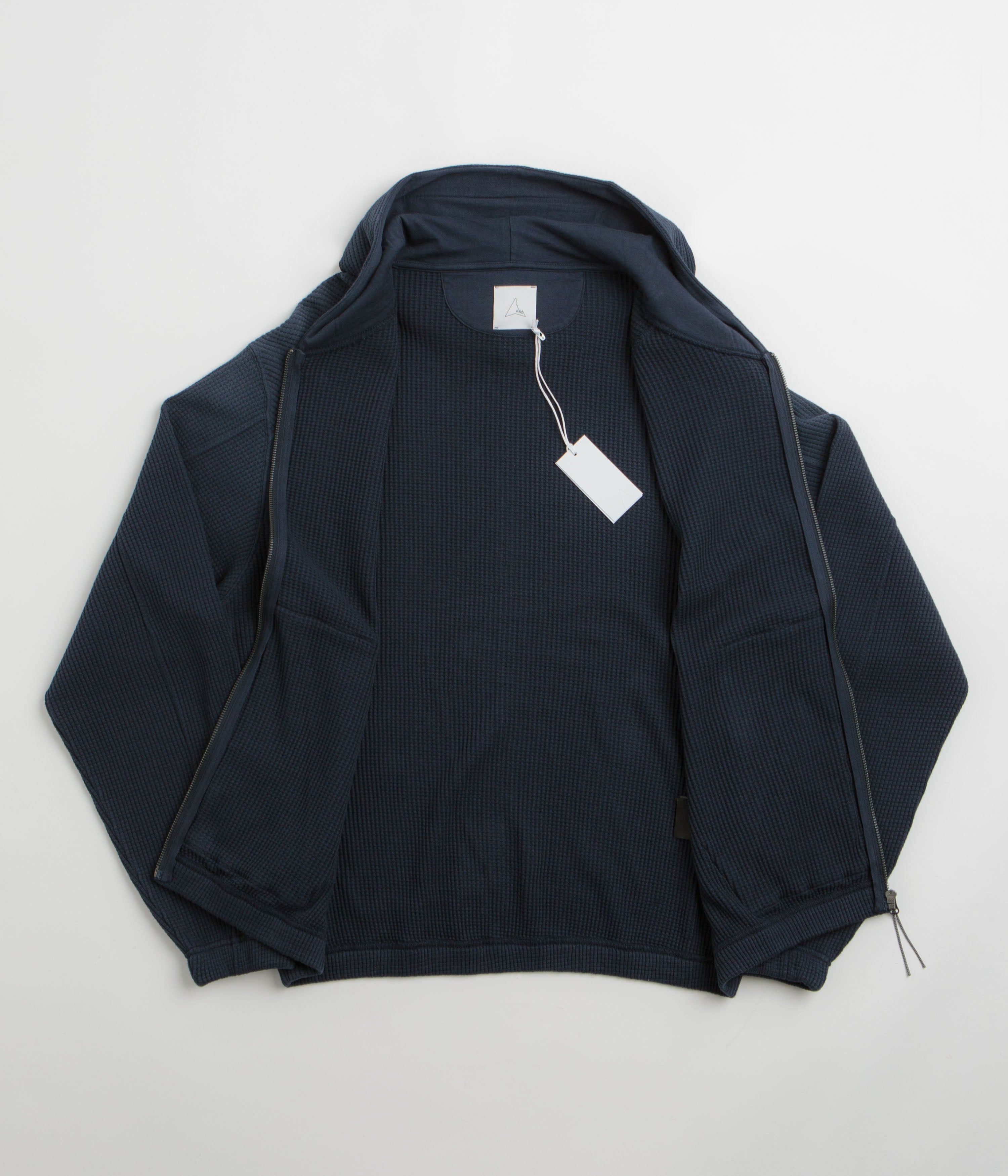 ROA Bee Sun Faded Zip Up Hoodie - Navy