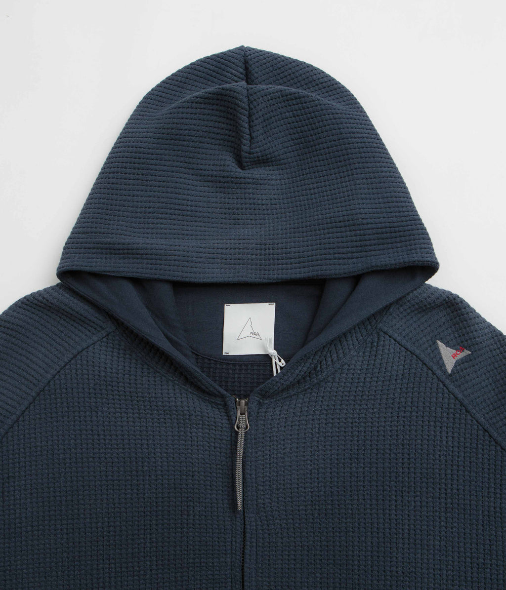 ROA Bee Sun Faded Zip Up Hoodie - Navy