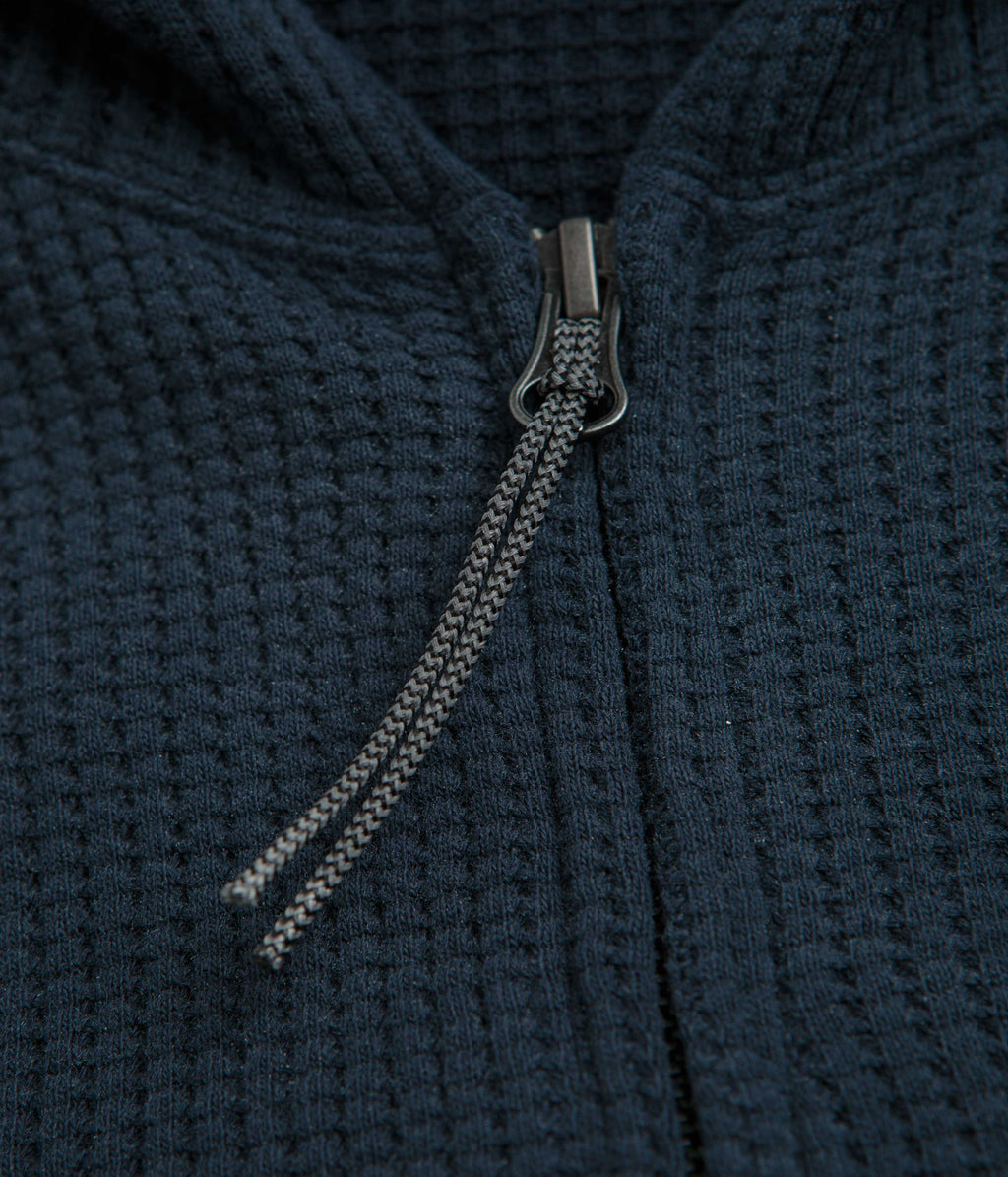 ROA Bee Sun Faded Zip Up Hoodie - Navy