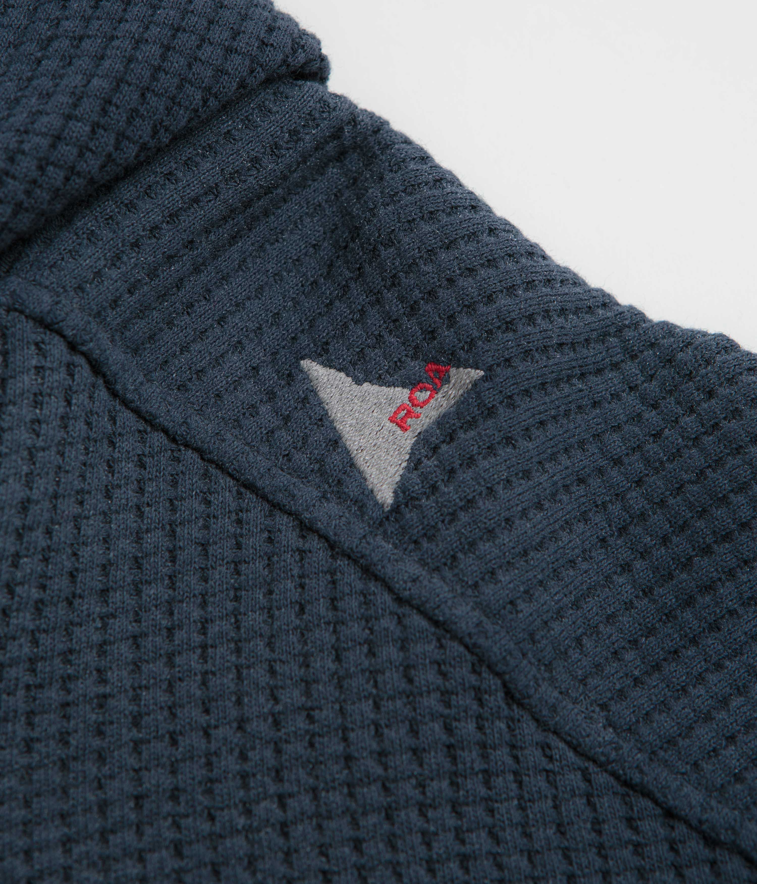 ROA Bee Sun Faded Zip Up Hoodie - Navy