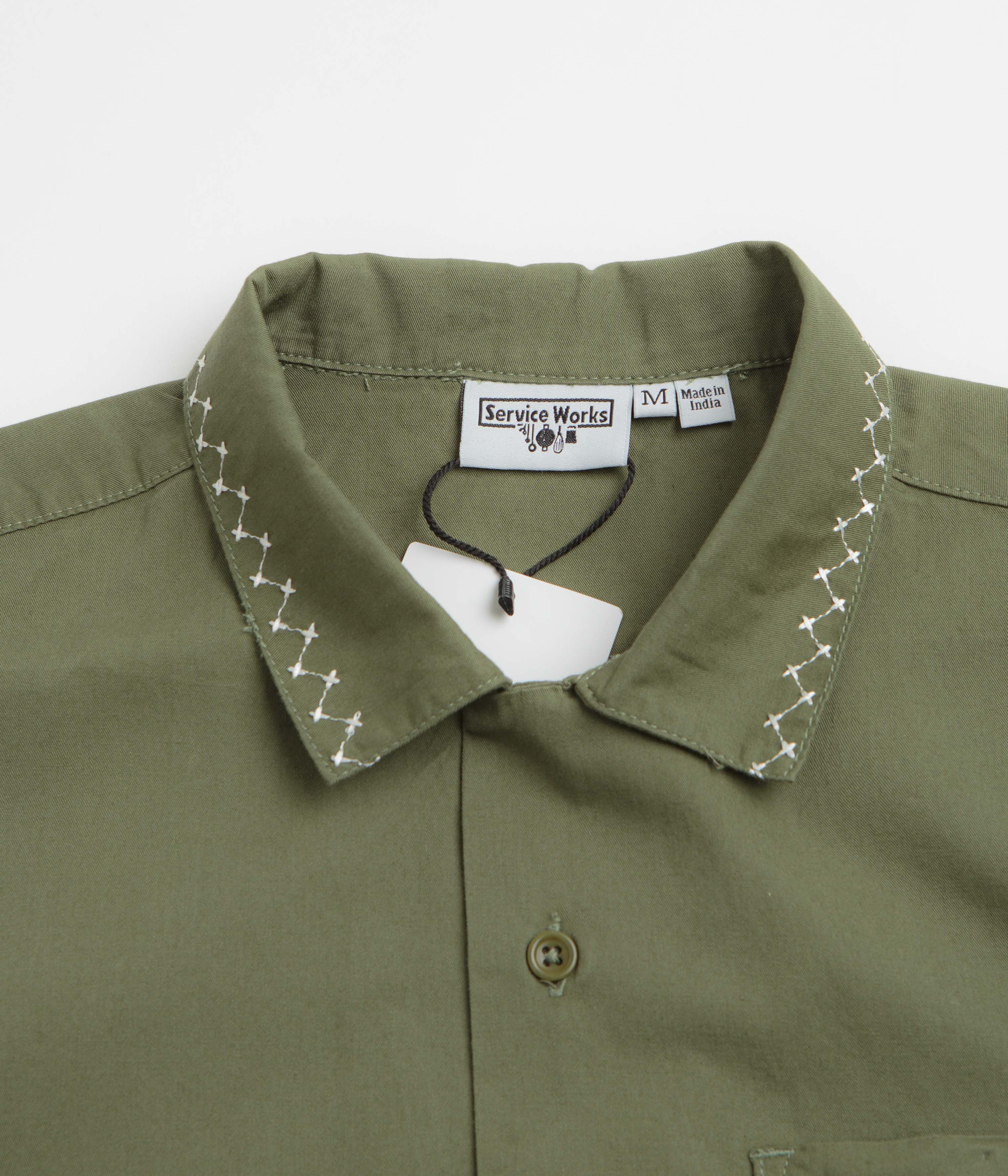 Service Works Border Short Sleeve Shirt - Olive