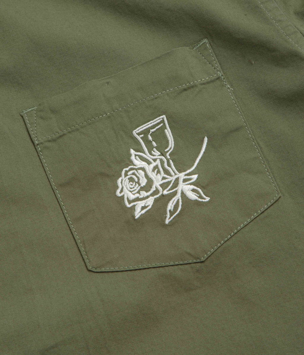 Service Works Border Short Sleeve Shirt - Olive