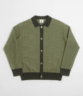 Service Works Check Panel Cardigan - Olive