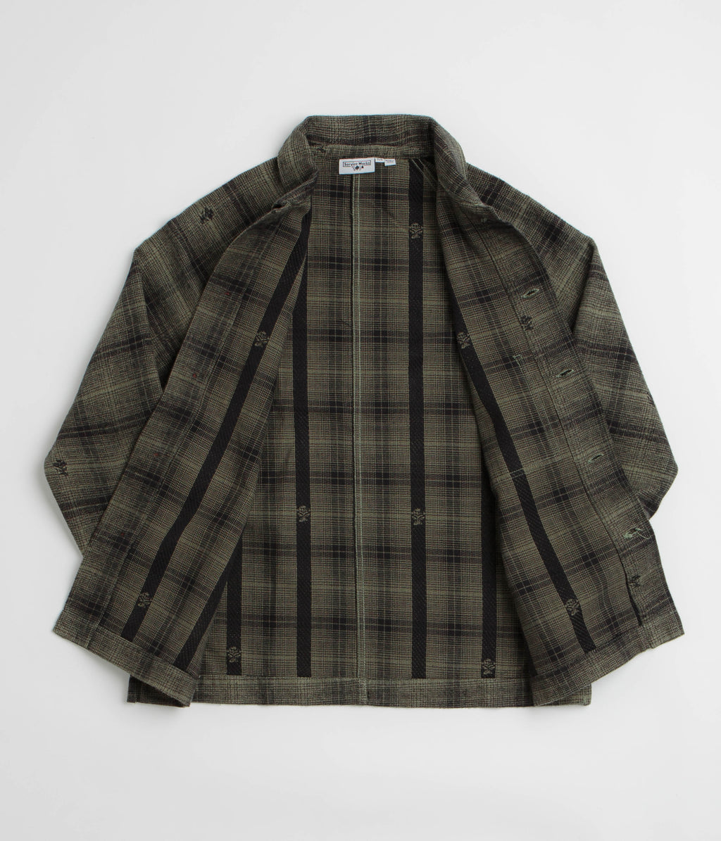 Service Works Thistle Plaid FOH Jacket - Olive