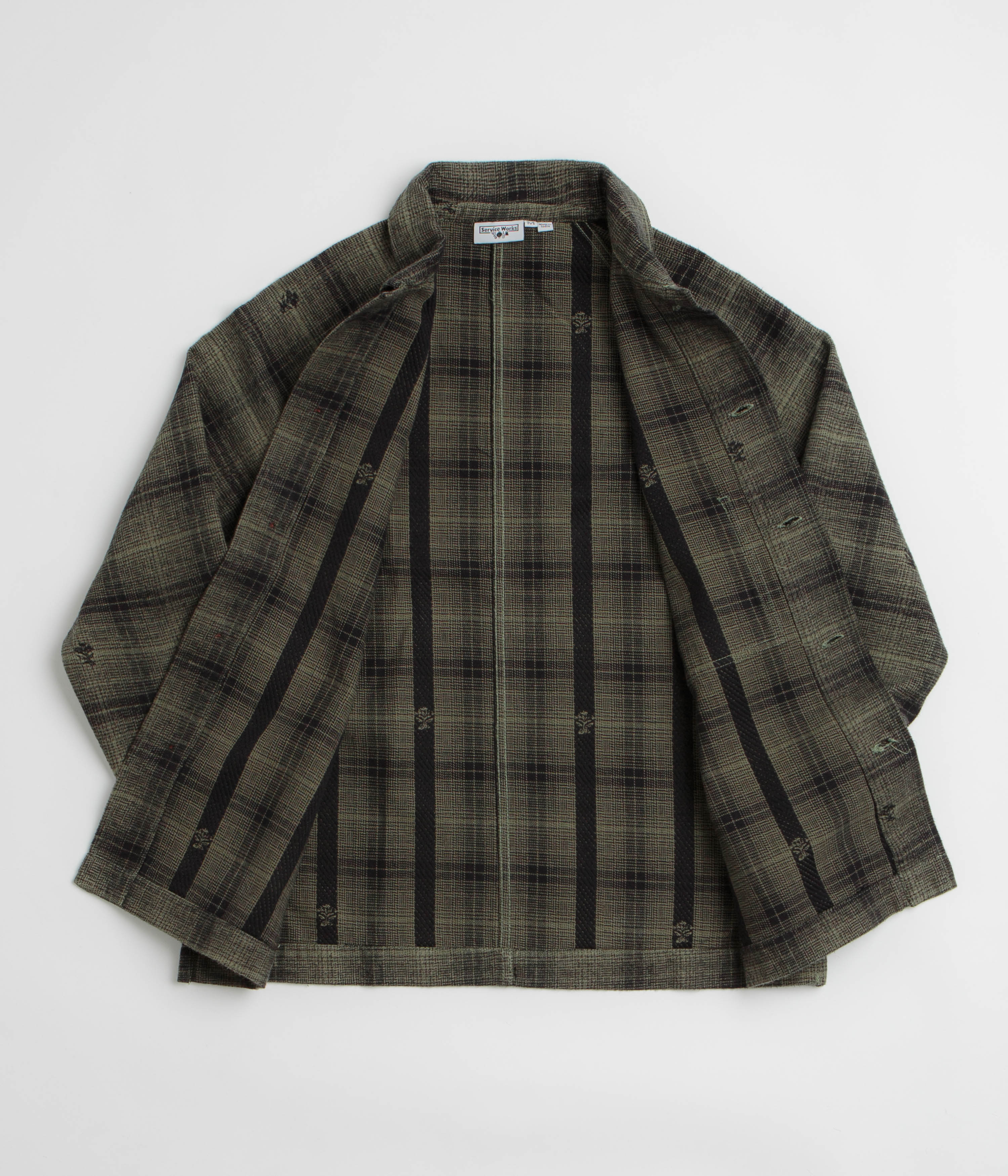 Service Works Thistle Plaid FOH Jacket - Olive