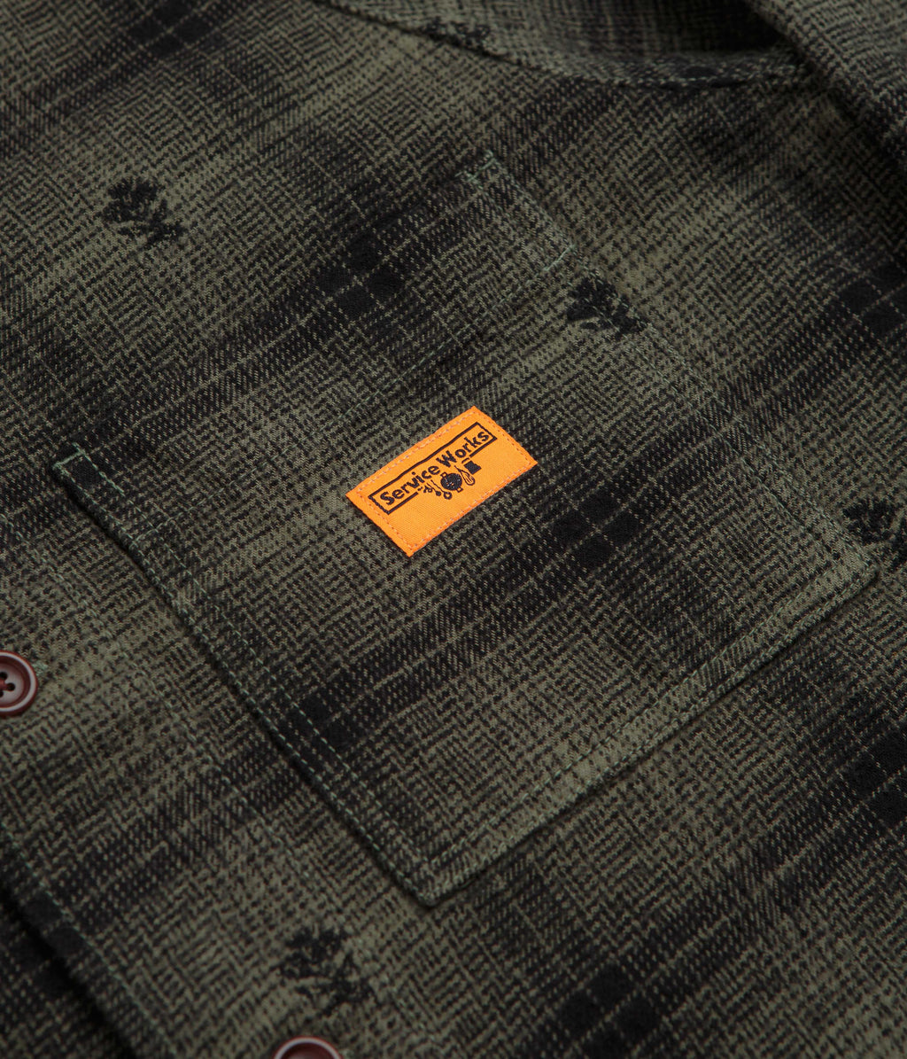 Service Works Thistle Plaid FOH Jacket - Olive