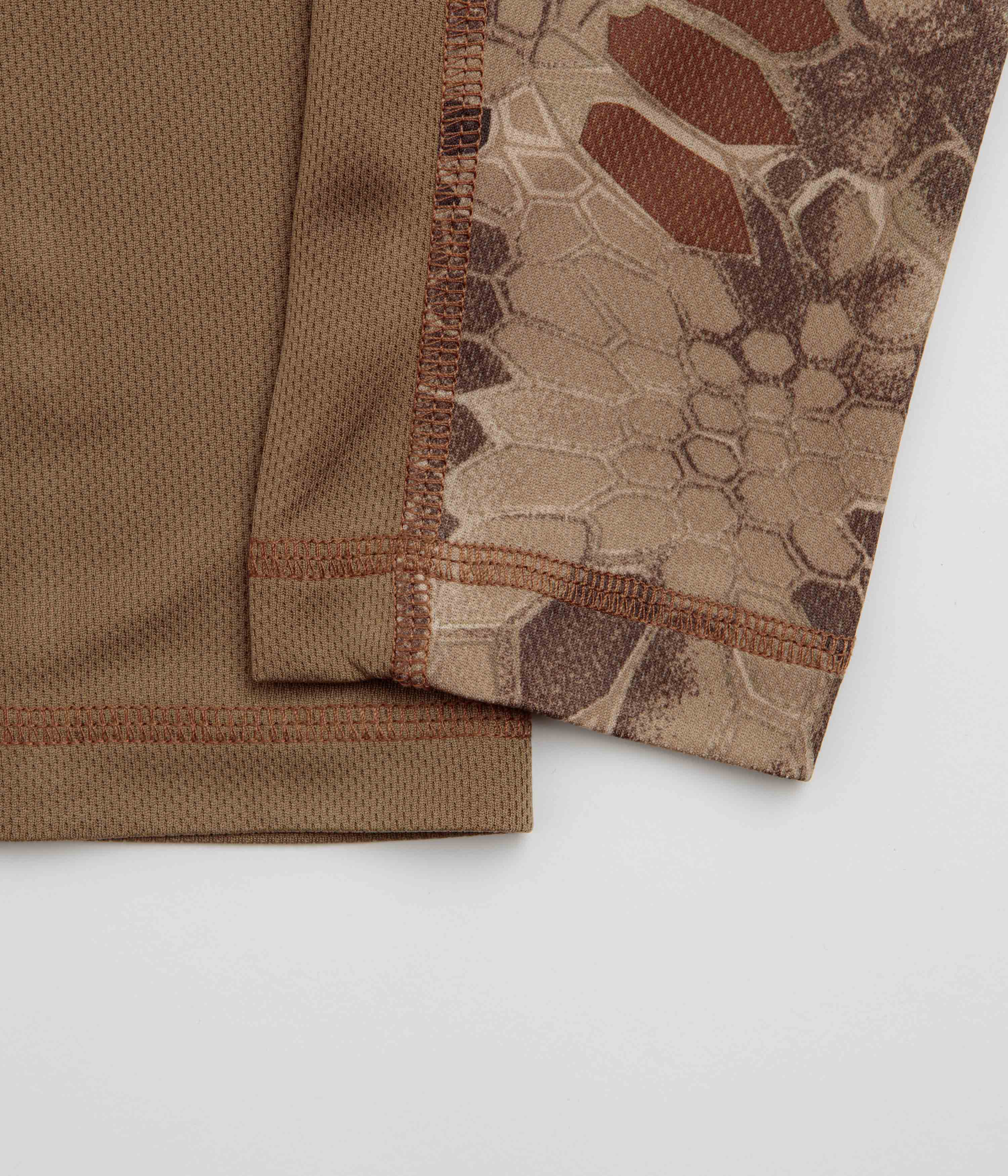 Sexhippies Kryptek Quick Dry Thermal Long Sleeve T-Shirt - Highlander Kryptek / Coyote Brown