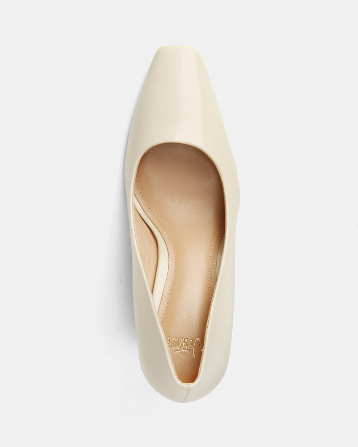 Shilo Vintage Ivory Patent Leather High Heel Pumps