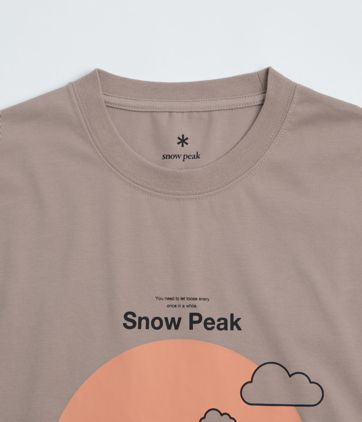 Snow Peak Camping Graphic T-Shirt - Beige
