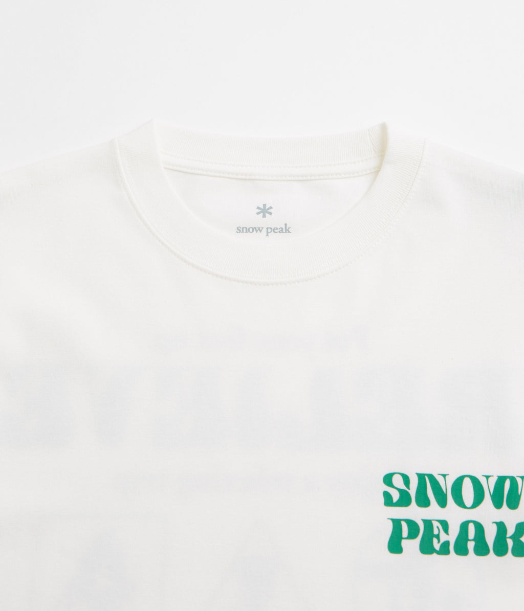 Snow Peak Camping Graphic T-Shirt - Off White