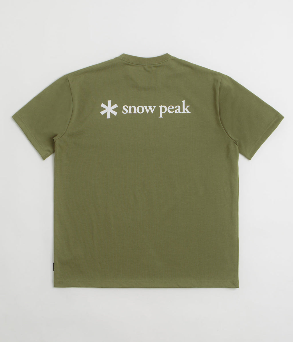 Snow Peak NSD Back Logo T-Shirt - Olive