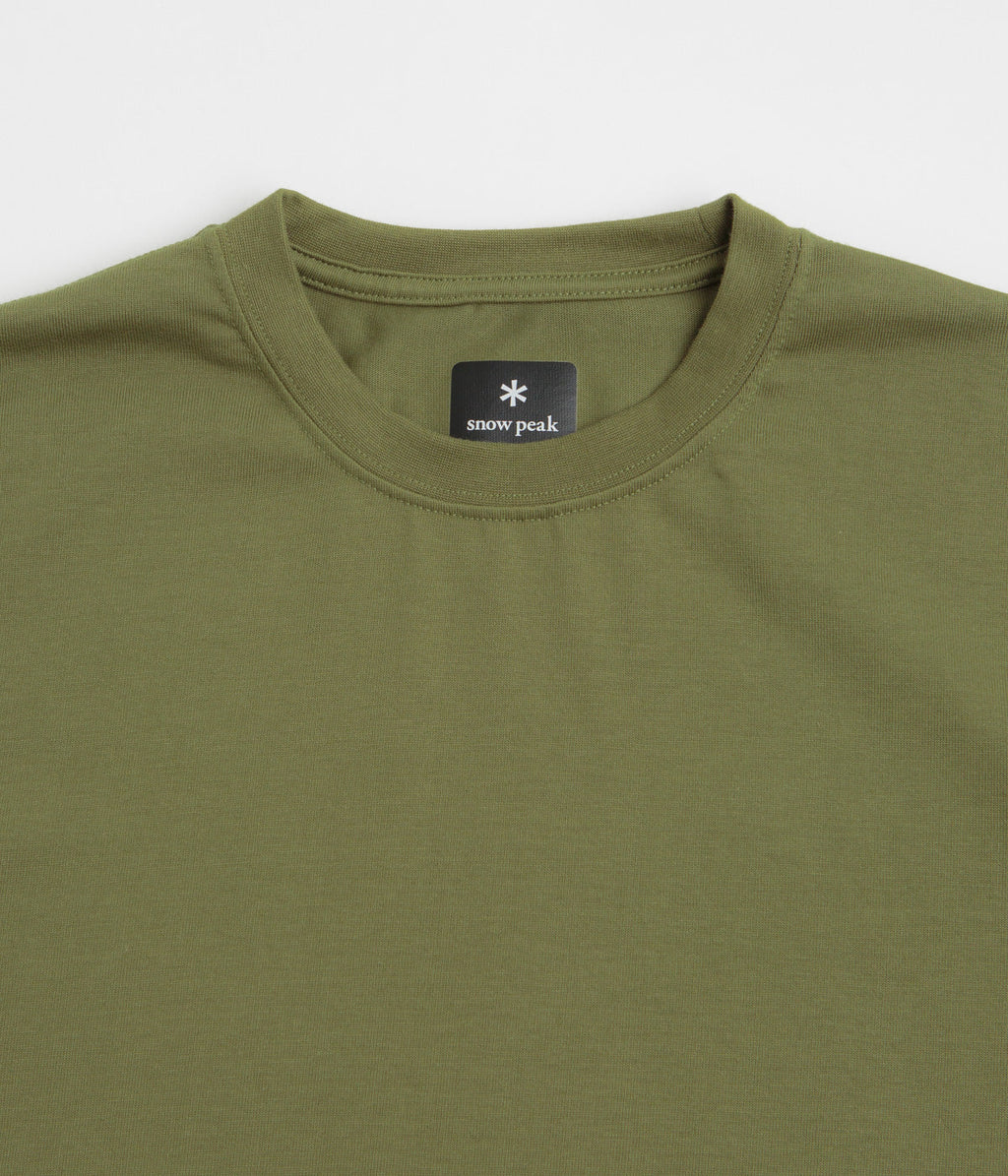 Snow Peak NSD Back Logo T-Shirt - Olive