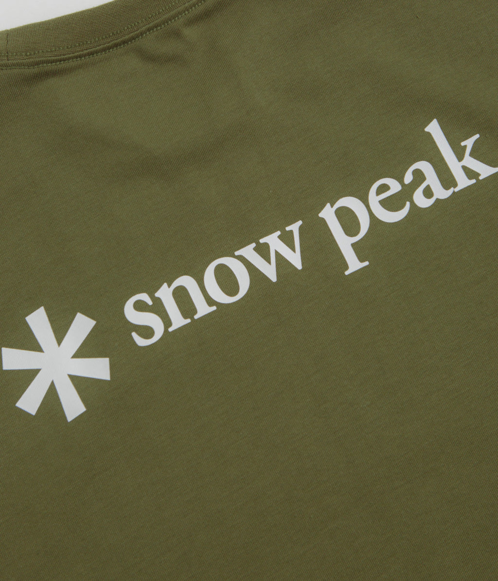 Snow Peak NSD Back Logo T-Shirt - Olive