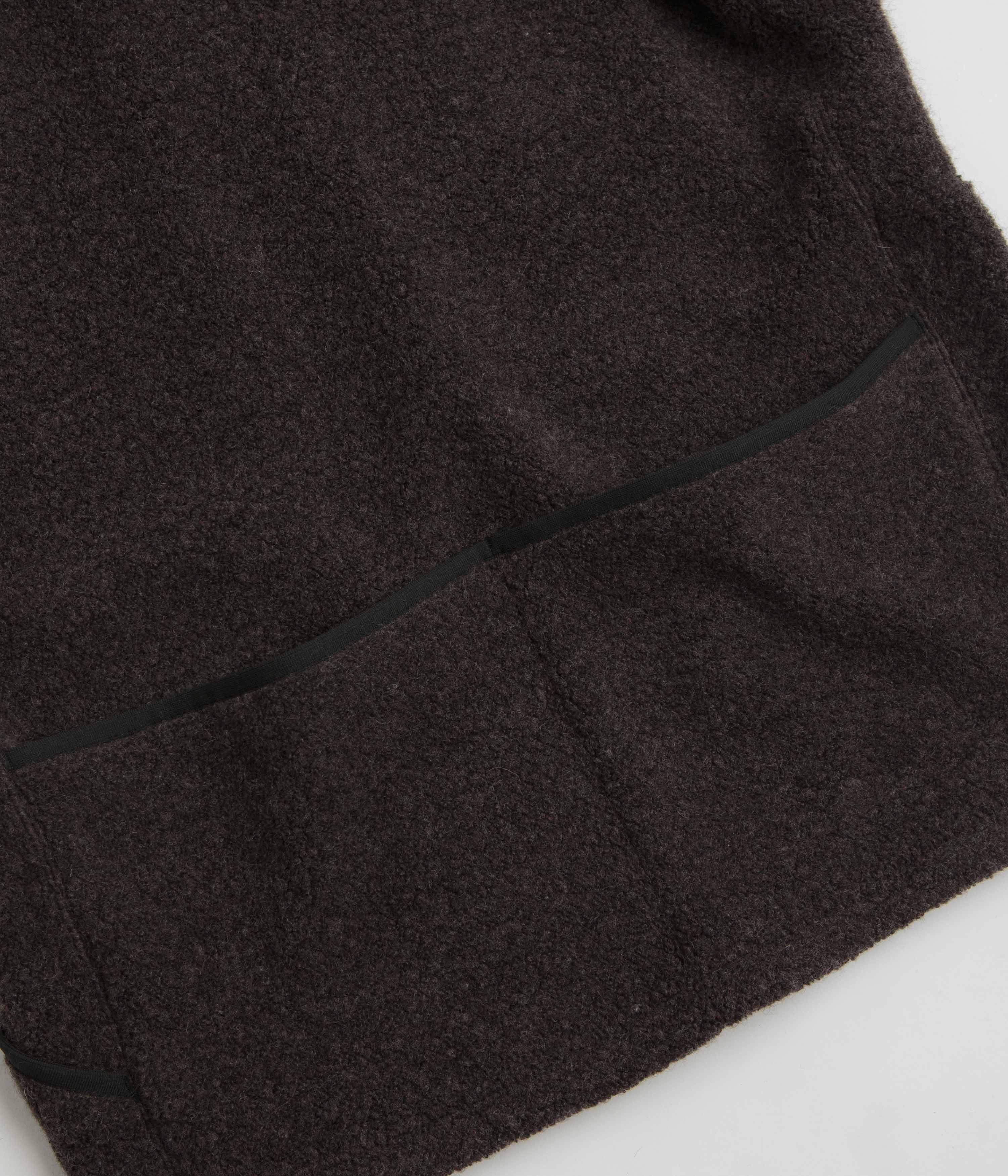 Snow Peak Recycled Wool Boa Sweatshirt - Dark Brown