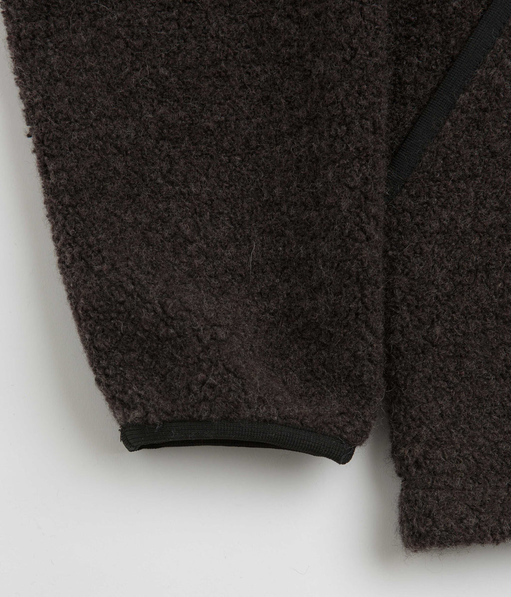 Snow Peak Recycled Wool Boa Sweatshirt - Dark Brown