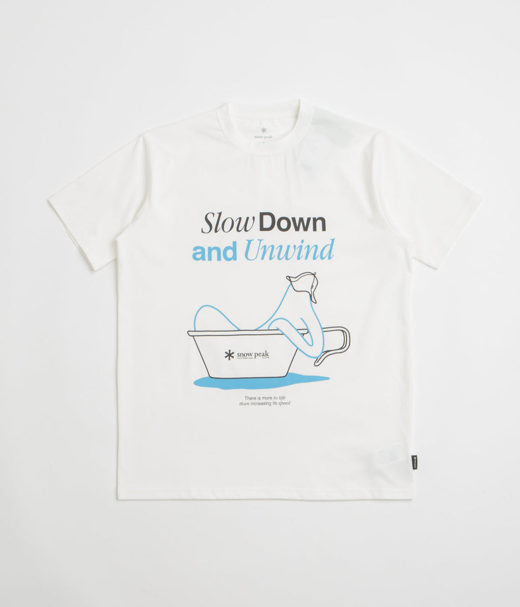 Snow Peak Relaxation T-Shirt - Off White