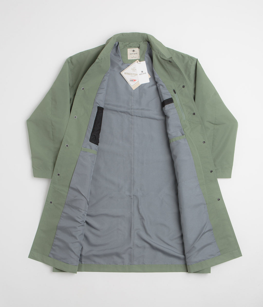 Snow Peak Windstopper Collar Coat - Foliage