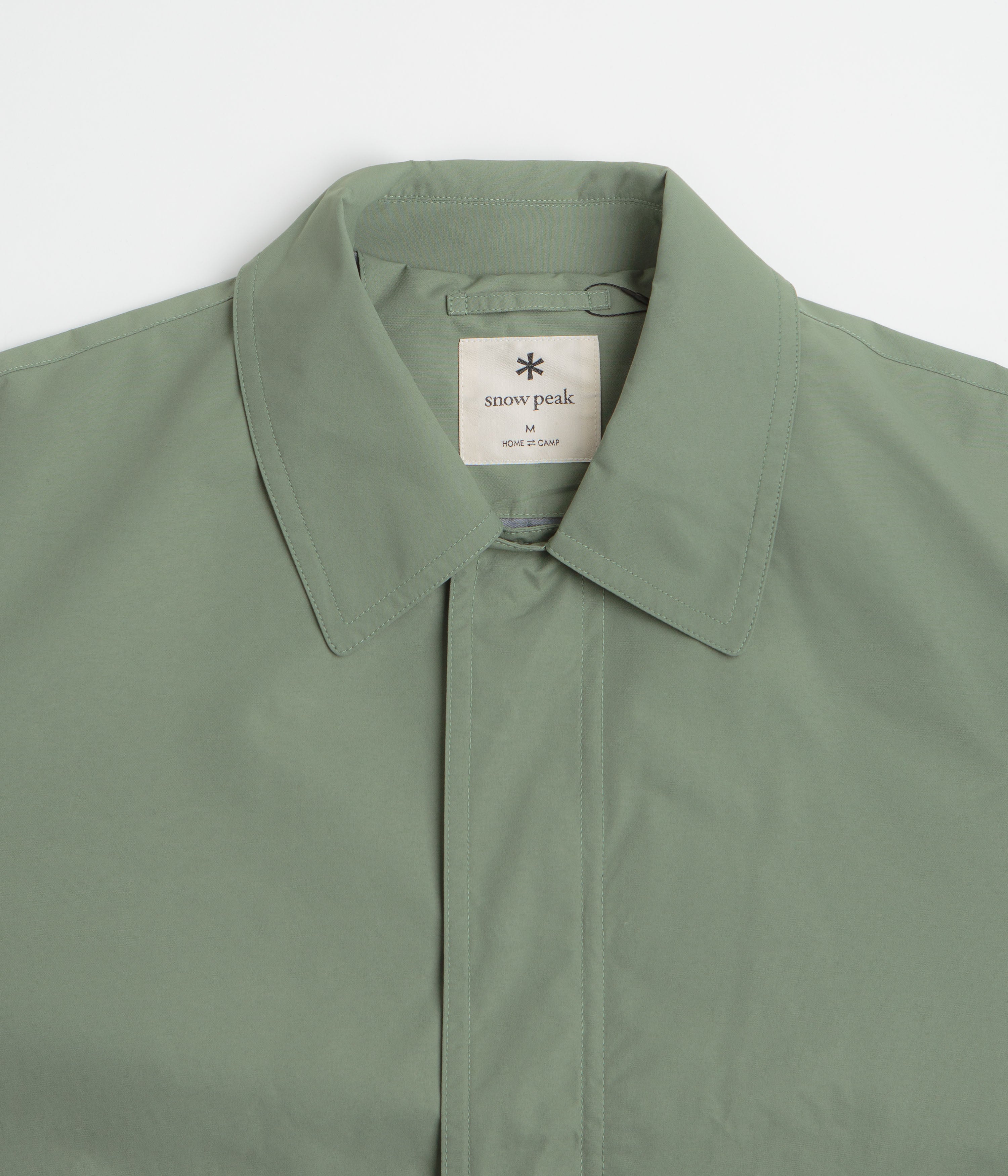 Snow Peak Windstopper Collar Coat - Foliage