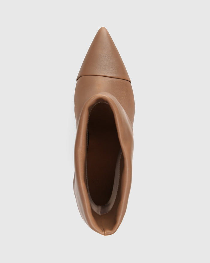 Somerton Mushroom Leather Ankle Boot