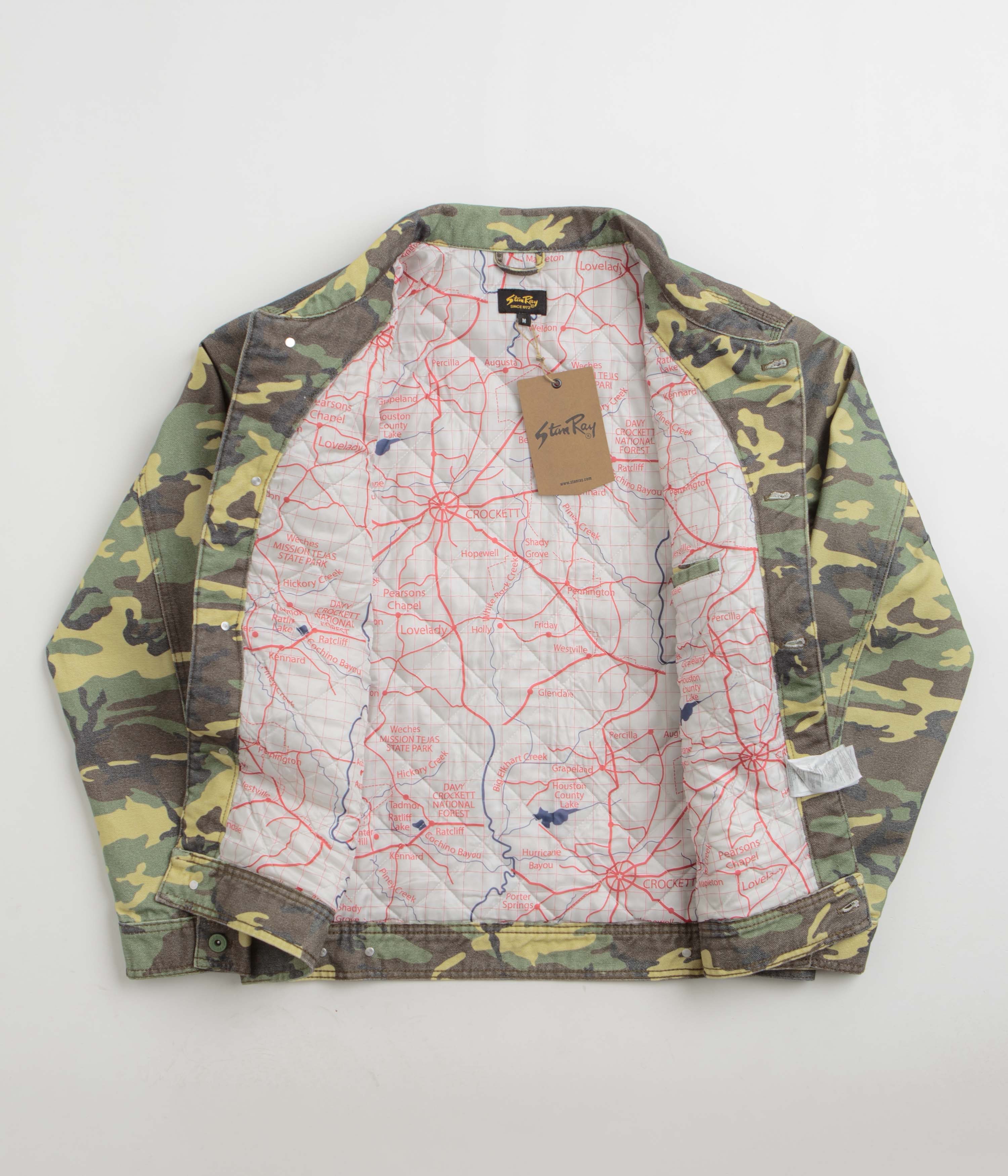Stan Ray Lined Trucker Jacket - Woodland DPM Duck