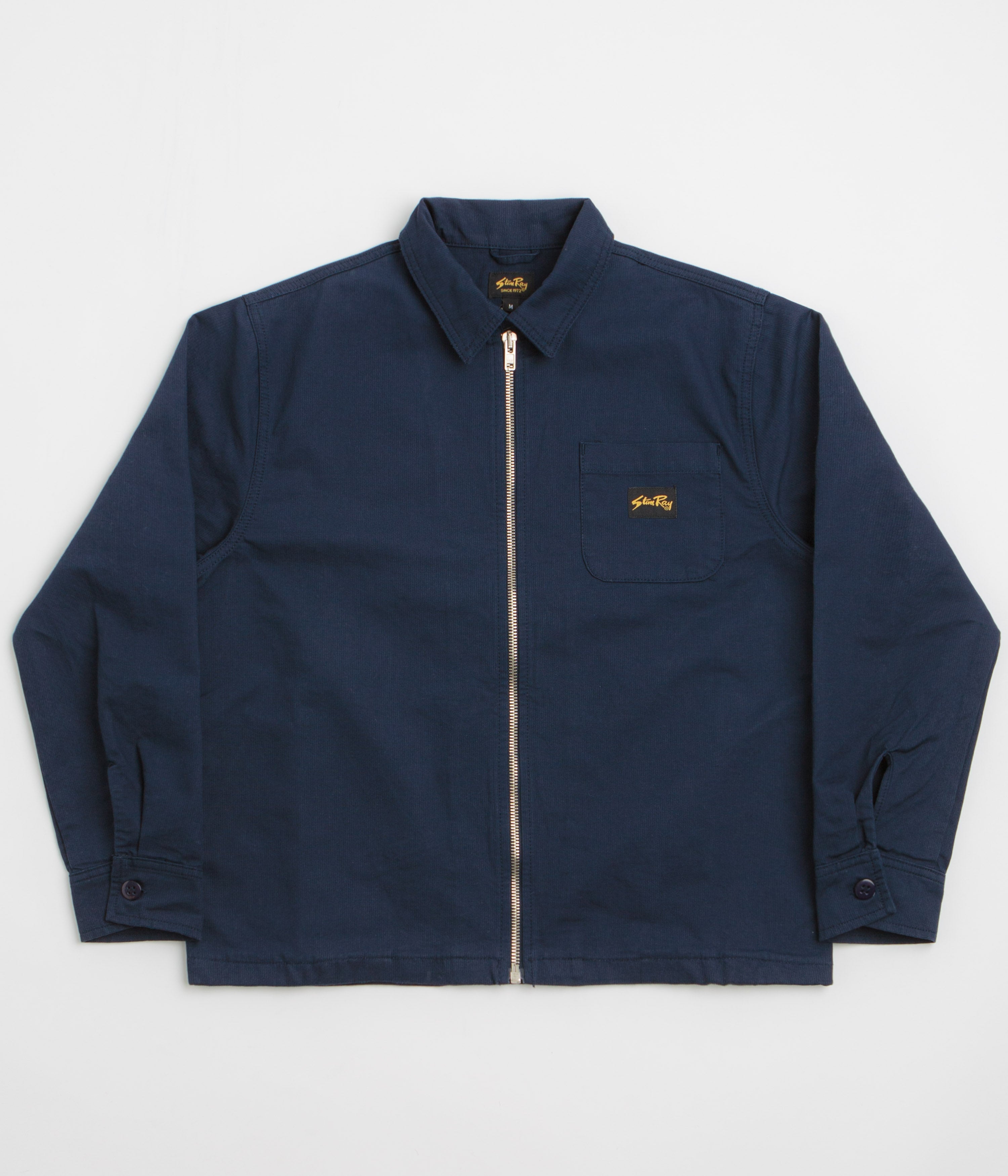 Stan Ray Zip Shirt - Navy Bedford