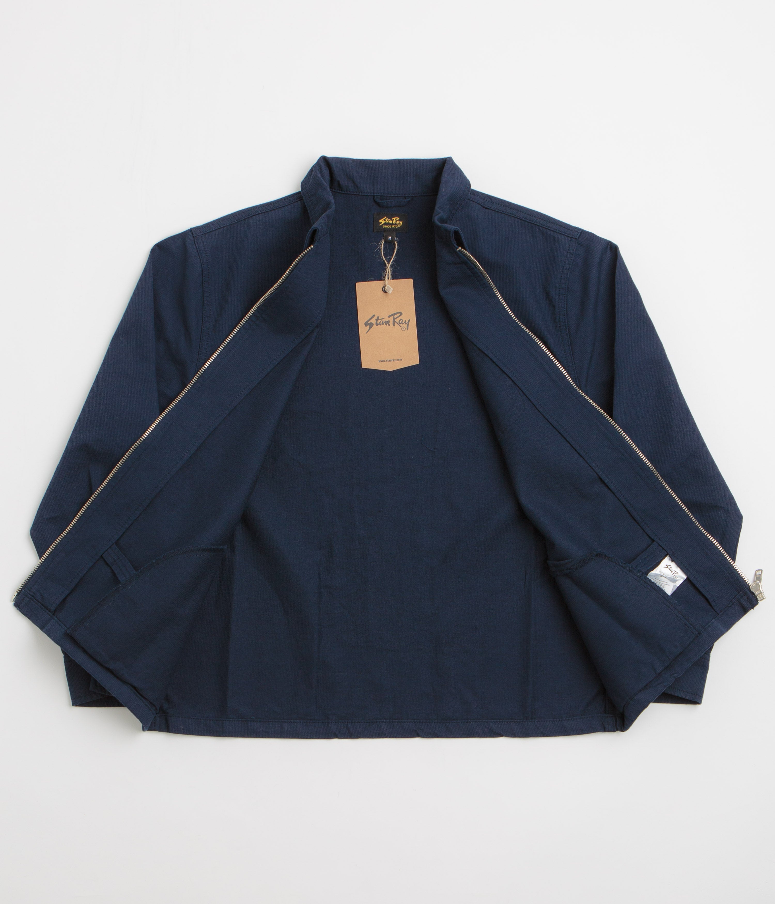 Stan Ray Zip Shirt - Navy Bedford